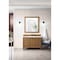 James Martin Vanities Brittany 48in Single Vanity, Saddle Brown w/ 3 CM White Zeus Quartz Top 650-V48-SBR-3WZ - alternate 2